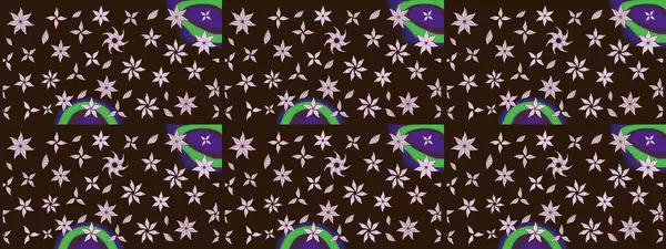 Kahverengi renkli çiçekler. Küçük çiçekte sevimli çiçek deseni var..