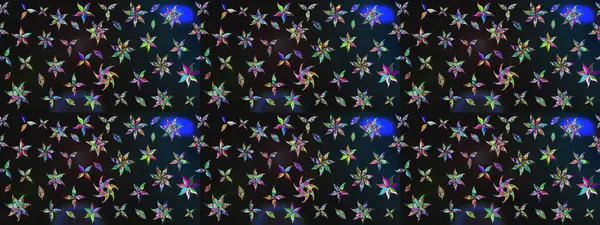 Gri arka planda. Çocuksu tasarım. Tekstil, kumaş, ambalaj, hatıra defteri için hoş bir çiçek arkaplanı. Elle çizilmiş karalama çiçekleri ile Raster çizim deseni.