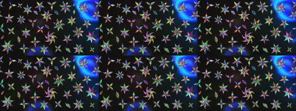 Gri renkli şirin çiçek deseni. Düz Çiçek Elementleri Tasarımı. Renkli Bahar Teması eskiz kalıbı. Raster Modaya uygun kumaş deseni.