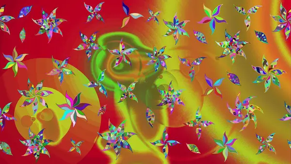 Nazik romantik baskı. Raster güzel bir çiçek deseni çizmiş. Tatil havası. Bahar mevsimi.