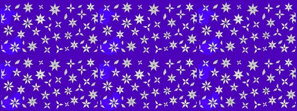 Mor renkli çiçekler. Raster illüstrasyonu. El çizimi çiçekli soyut çizim deseni.