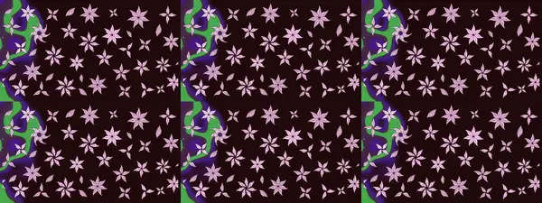 Renkli grunge, soyut arkaplanı colokahverengi çiçeklerle süslüyor. Nakış desenli çiçek deseni. İzler, kumaş, duvar kağıtları, tekstil için raster dokusu.