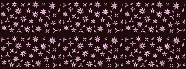 Kahverengi kıvırcık çiçekler kahverengi renklerde şekillenir. Klasik çiçek tasarımı elementleri. Raster illüstrasyonu.