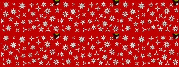 Çocuksu tasarım. Elle çizilmiş çiçek desenli Raster çizimi. Tekstil, kumaş, ambalaj, hatıra defteri için hoş bir çiçek arkaplanı. Kırmızı arkaplanda.