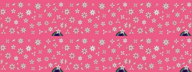 Tekstil, kumaş, kapaklar, duvar kağıtları, baskı, naylon, koleksiyon defteri, örgü, dekupaj için güzel bir eskiz. Millefleur 'lar. Küçük pembe çiçekli oldukça eski bir besin torbası deseni..