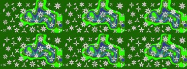 Renkli Bahar Teması eskiz kalıbı. Raster illüstrasyonu. Güzel kumaş deseni. Karalama çiçeği. Düz Çiçek Elementleri Tasarımı. Zentangle soyut çiçekleri.