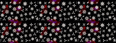 Çizim çiçek deseni duvar kağıdı, web sitesi arka planı, ambalaj kağıdı, davetiye, broşür, afiş veya web sitesi için kullanılabilir. El çizimi Raster çizimi. Parlak elementlerin.