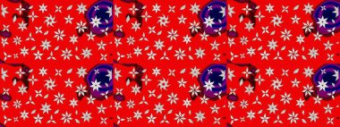 Raster resim. Güzel kumaş deseni. Doodle çiçekler ve dalları, otlar ve çiçekler. Elle çizilmiş.