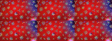 Çiçekli çiçek deseni, suluboya. Düz Çiçek Elementleri Tasarım Raster illüstrasyonu. Kırmızı renkte çiçekler. Renkli Bahar Teması Eskiz Şablonu.