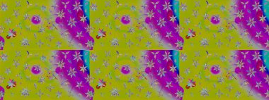 Raster illüstrasyonu. Klasik tropikal doğal elementlerin suluboya seti. Egzotik çiçekler, botanik parlak klasik yeşil renkler.