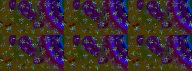 Güzel kumaş deseni. Yazdır. Güzel eskiz şekli. Raster çiçekli arka plan. Renkli Yaz Temalı eskiz kalıbı. Düz Çiçek Elementleri Tasarımı.