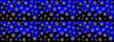 Anti-stres için soyut örnek sayfası. Mavi renklerde. Raster illüstrasyonu.