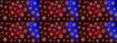 Kahverengi renkli çiçekler. Renkli Bahar temalı eskiz kalıbı. Çiçekli çiçek deseni, suluboya. Düz Çiçek Elementleri Tasarım Raster illüstrasyonu.