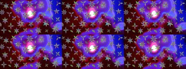 Düz Çiçek Elementleri Tasarımı. Çiçek desenli eskiz, yaz çiçekleri. Mor renkli çiçekler. Renkli Bahar Teması çizim şablonu.