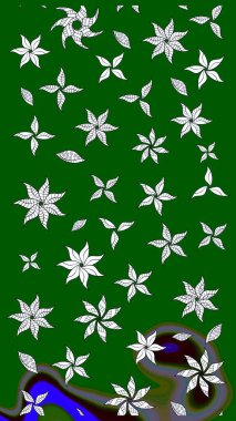 Eskiz arkaplan modeli. Vadinin yeşil renkli çiçekleri. Suluboya, elle çizilmiş. Raster - stok.