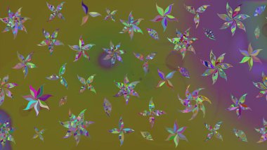 El çizimi Raster çizimi. Karalama elementleri. Çizim çiçek deseni duvar kağıdı, web sitesi arkaplanı, paket kağıdı, davetiye, broşür, pankart veya web sitesi için kullanılabilir.