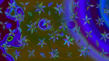 Eskiz modeli etnik tasarım. Çiçekleri, deniz kabukları, mandalaları ve suluboya efektleriyle donanma geçmişi. Yatak çarşafları, ceket, paket tasarımı, kumaş ve moda kavramları için tekstil baskısı.