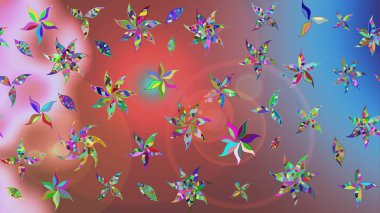 Soyut etnik raster çizim kalıbı. Kabile sanatı boho baskısı, klasik çiçek arkaplanı. Arkaplan dokusu, duvar kağıdı, pembe renkli çiçek teması.