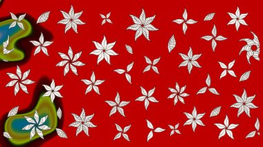 Sevgililer günü ve tebrik kartı konsepti için şık bir davetiye. Çiçek kompozisyonu, el boyası, hassas şablon. Üst manzara, yumuşak stil. Kırmızı renkte manzaralı çiçek deseni.