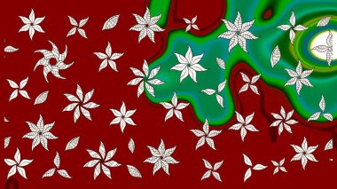 Raster illüstrasyonu. Kumaş, duvar kağıdı ve kağıt üzerine baskı yapmak için gelişen arka plan. Eski usul küçük çiçekli şirin bir eskiz deseni. Moda arka planında parlak buketler.