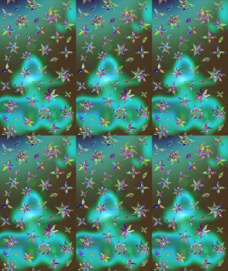 Çiçekleri, deniz kabukları, mandalaları ve suluboya efektleriyle donanma geçmişi. Yatak çarşafları, ceket, paket tasarımı, kumaş ve moda kavramları için tekstil baskısı. Çizim kalıbı etnik tasarım.