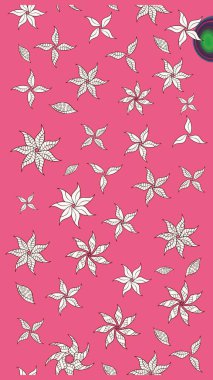 Tomurcukları çiçek olan sevimli bir çiçek deseni. Eskiz geçmişi. Raster illüstrasyonu. Kumaş, tekstil, duvar kağıdı baskısı için. Eski usul. Raster..