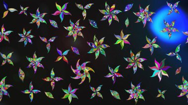 Çizim çiçek deseni duvar kağıdı, web sitesi arka planı, ambalaj kağıdı, davetiye, broşür, afiş veya web sitesi için kullanılabilir. El çizimi Raster çizimi. Parlak elementlerin.