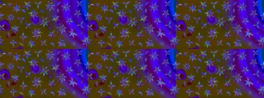 Parlak renkli çiçekleri ve kahverengi renkli yaprakları olan harika bir çiçek deseni. Halk tarzı. Moda baskıları için zarif bir şablon. Modern çiçek arkaplanı.