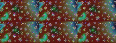 Çiçekler suluboya tarzında kahverengi renkte. Kahverengi renkte çiçekler olan çiçek deseni çiz.