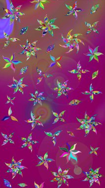 Tekstil ve kapak tasarımı için mükemmel. Doodle tarzı. Mor renkli çiçekler. Renkli mor çizim kalıbı. Elle çizilmiş sonbahar çiçeği deseni..