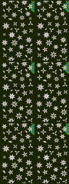 Küçük çiçekte hoş bir çiçek deseni var. Gri renkler ve parlak çiçekler üzerine soyut çizim deseni. Çiçek elementli zarif raster dokusu..