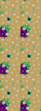 Küçük çiçekteki sevimli çiçek deseni. Modaya uygun kumaş deseni. Tony 'nin kumaş kalıbını çiz. Raster illüstrasyonu.