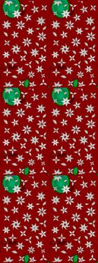 El çizimi çiçek çizimi deseni (fayans). Tekstil için suluboya eskiz deseni. Şirin çiçekli, desenli, kırmızı renkli çizim deseni.