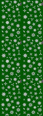 Sketch Colour Spring Theme eskiz kalıbı. Yeşil renkli çiçekler. Sevimli çiçek raster deseni. Düz Çiçek Elementleri Tasarımı.