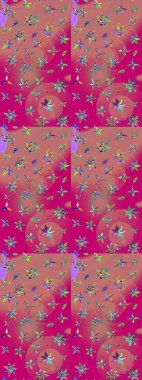 Yumuşak, bahar çiçekli arka plan. Pembe renkli çiçekler. Raster çiçek desenli ve çiçekli..