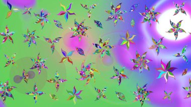 Hoş bir çiçek geçmişi var. Raster illüstrasyonu. Güzel kumaş deseni. Küçük çiçekte çizim deseni.