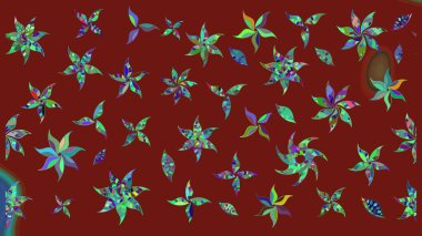 Raster Hip kumaş deseni. Eskiz Vintage Çiçek Deseni.