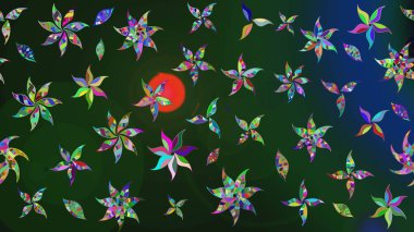 Eskiz Vintage Çiçek Deseni. Raster Kalça dokusu deseni.