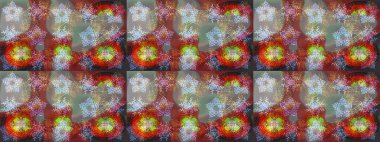 İllüstrasyon kar tanesi. Güzel dekorasyon. Kahverengi, gri ve nötr renklerde suluboya kar taneleri. Kışın sembolü.