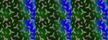 Kar Taneleri Karalamaları. Yeni yıl dekoratif kar taneleri arka planı. El çizimi Noel Raster illüstrasyonu.