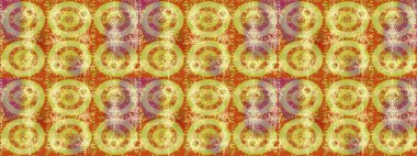 Soyut çiçek çizim kalıbı arka planı. Raster deseni. Raster illüstrasyonu. Sarı, turuncu ve nötr renklerde. Küçük çiçekte sevimli çiçek deseni var..