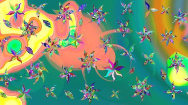 Güzel kumaş deseni. Güzel suluboya yaz çiçekleri deseni..