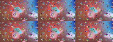 Raster illüstrasyonu. Ultraviyole kumaş deseni. Organik motif arka planı. Çizim deseni.