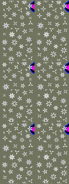 Zentangle soyut çiçekleri. Karalama çiçeği. Raster illüstrasyonu. Güzel kumaş deseni. Renkli Bahar Teması eskiz kalıbı. Düz Çiçek Elementleri Tasarımı.