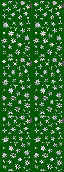 Sketch Colour Spring Theme eskiz kalıbı. Yeşil renkli çiçekler. Sevimli çiçek raster deseni. Düz Çiçek Elementleri Tasarımı.