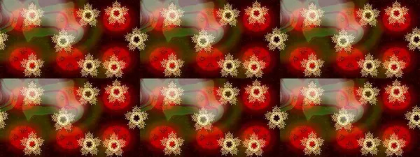 Kış kar taneleri, raster arka plan. Yüzey için tekrarlanan doku, ambalaj kağıdı, kahverengi, kırmızı ve bej rengi kar tanesi.