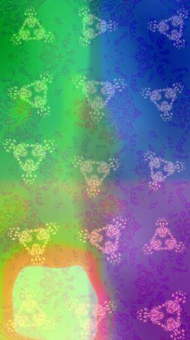 Raster Noel soyut renkli arka plan ve tatlı kar tanesi. Farklı kar taneleri toplayıcısı, altın rengi kış elementleri..