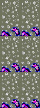 Çiçekli yeşil renkte bir çiçek deseni çiz. Suluboya tarzında yeşil renkte çiçekler.