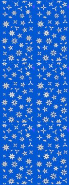 Manzaralı çiçek deseni. Çiçek kompozisyonu, el boyası, hassas şablon. Üst manzara, yumuşak mavi renk tarzı. Sevgililer günü ve tebrik kartı konsepti için şık bir davet.