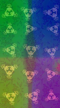 Arabesk ve çiçek öğeleri ile oryantal raster desen. Geleneksel klasik süs. Arabesk ile Vintage desen.